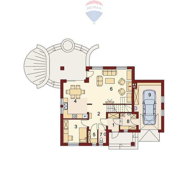 Przestronny dom do wykończenia na dużej działce.