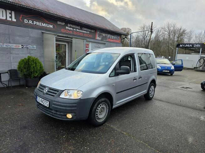 Volkswagen Caddy 1.9 TDI 75 KM, Grzane Fotele, Dwa Klucze, Hak, Metalik, Isofix