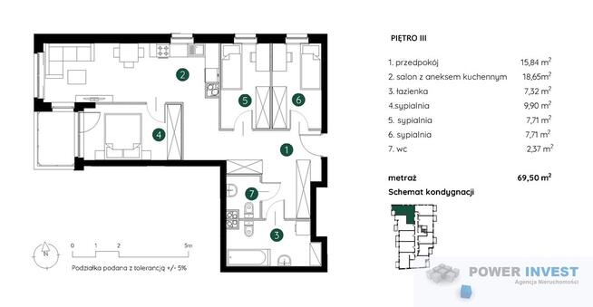 Jasne 4 pokoje dla rodziny przy Rondzie Matecznego