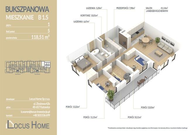 Mieszkanie 4-pokojowe Katowice ulica Bukszpanowa