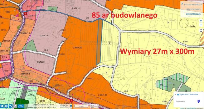 Działka budowlana Bratucice gm. Rzezawa