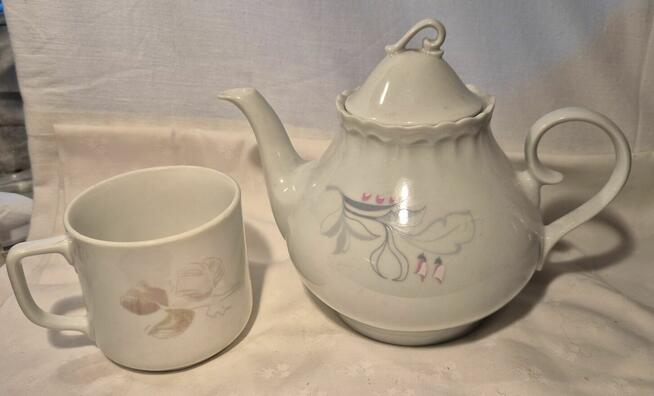 Porcelana Bogucice komplet porcelanowy dzbanek + kubek