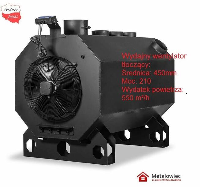 PIEC NADMUCHOWY PN03 z nadmuchem 45 kW wentylator + sterowni