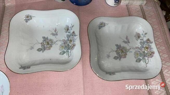 Salaterka z kwiatami jabłoni. Carl Tielsch Porcelana z manuf