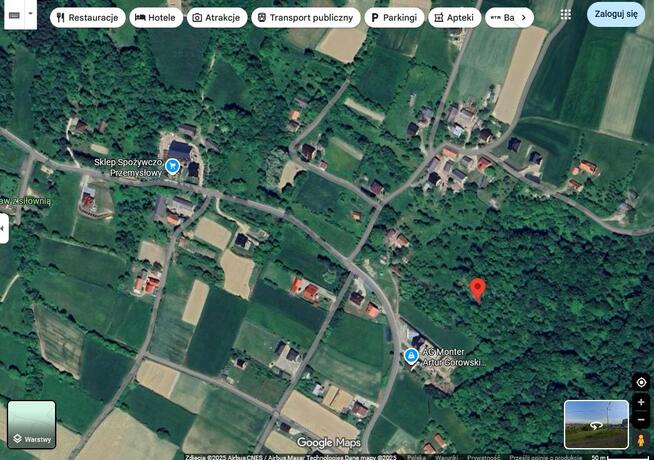 Wola Kurowska Działka 1,07ha Bezpośrednio