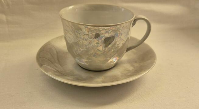 Filiżanki porcelana Włocławek zestaw kawowy 6szt.