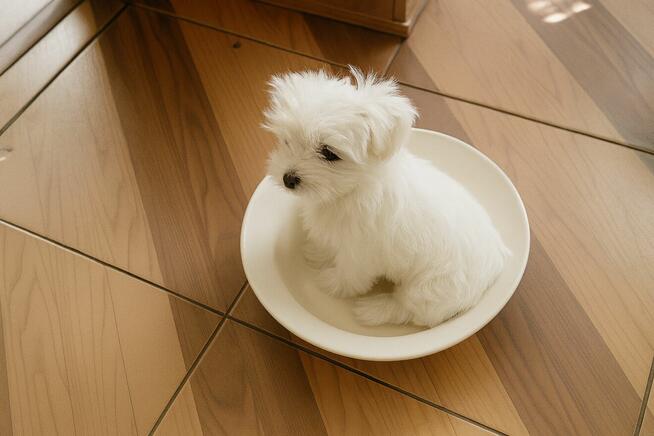 śliczne maltańczyki