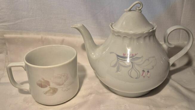 Porcelana Bogucice komplet porcelanowy dzbanek + kubek