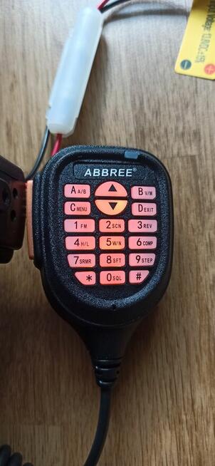 ABBREE AR-318 Mini radio mobilne 25W dwuzakresowe UHF VHF