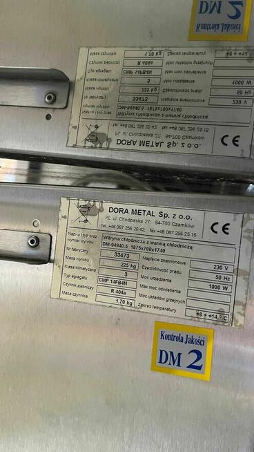 Witryna chłodnicza z wanną chłodniczą Dora Metal DM-94940.05