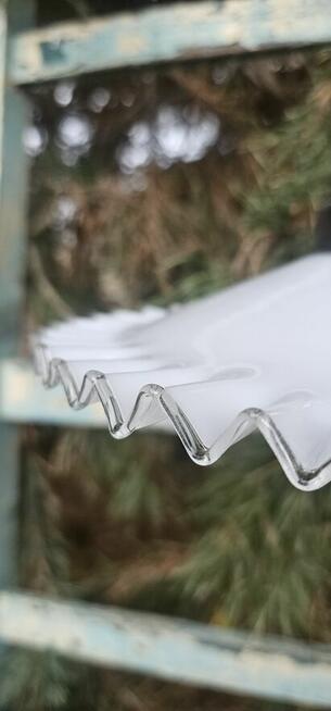 Lampa zwis szklany piękny klosz