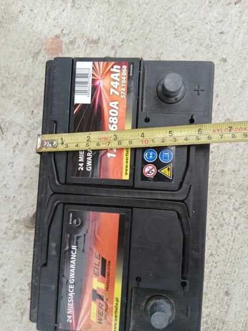 Używany Akumulator 74Ah 680A zużycie 30%