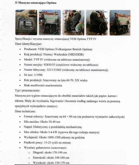 Maszyny i narzędzia do produkcji opakowań kartonowych