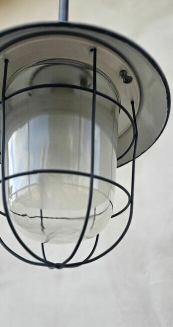 Lampa emaliowana lata 60-te Czechosłowacja