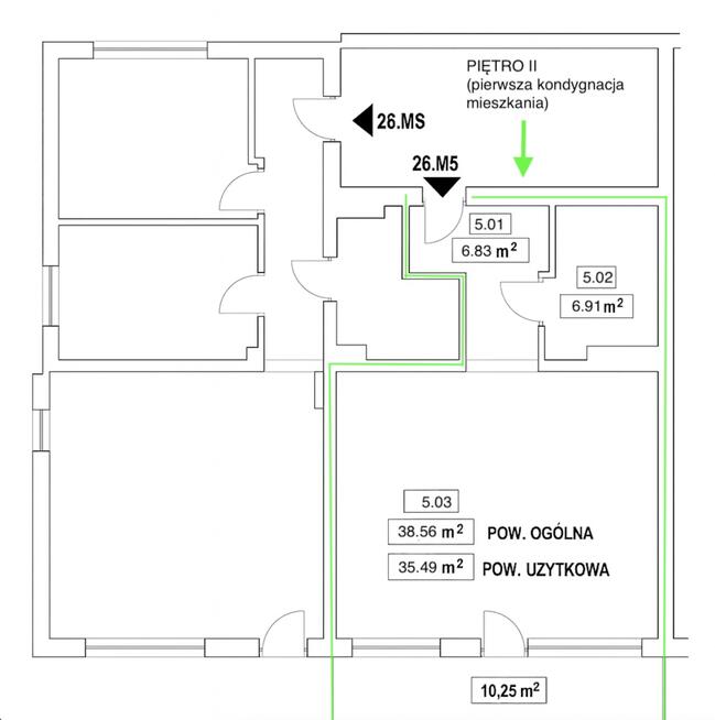 Dwupoziomowy apartament z tarasem – Platanove