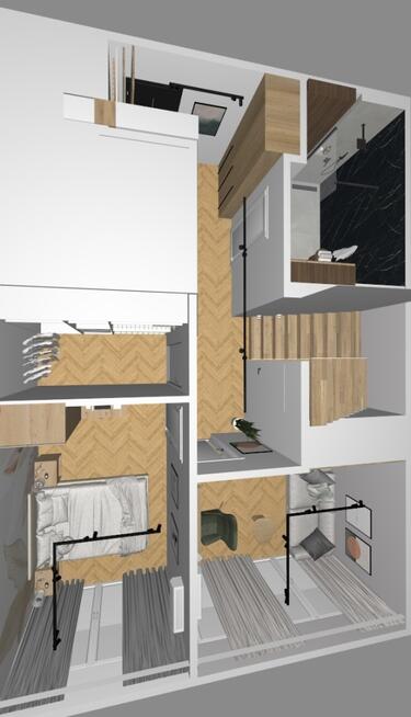 Dwupoziomowy apartament z tarasem – Platanove