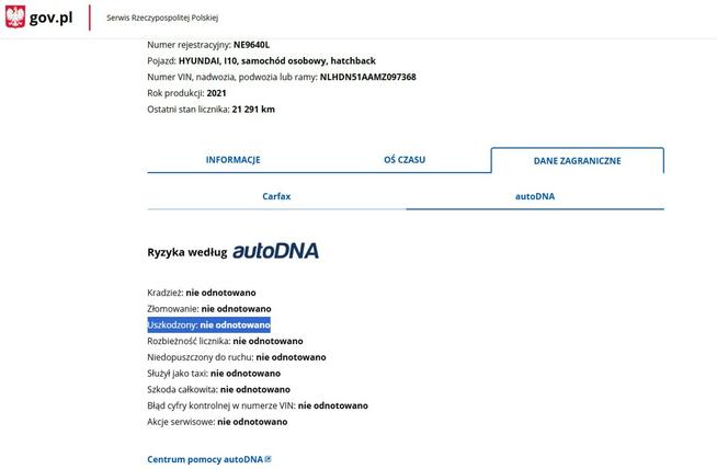 Hyundai i10 Benzyna Zarejestrowany Ubezpieczony