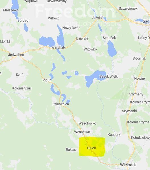 Działka budowlana Głuch