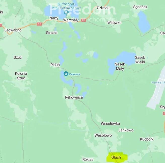 Działka budowlana Głuch