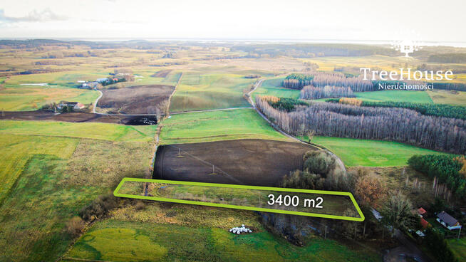 Grabówka – działka 3400 m² nieopodal Mikołajek.