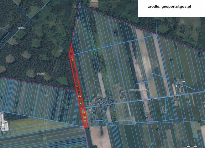 DZIAŁKI ROLNE Z MOŻLIOWOŚCIĄ ZABUDOWY