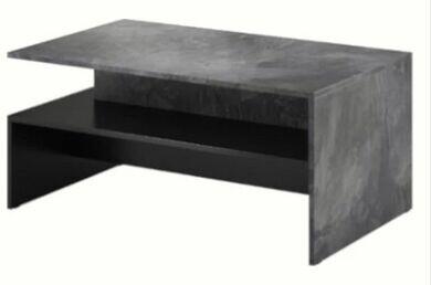 Dekoracyjny prostokątny stolik kawowy z wnęką do salonu Baro