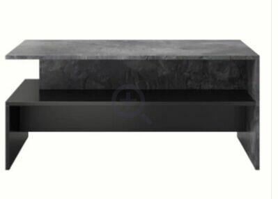 Dekoracyjny prostokątny stolik kawowy z wnęką do salonu Baro