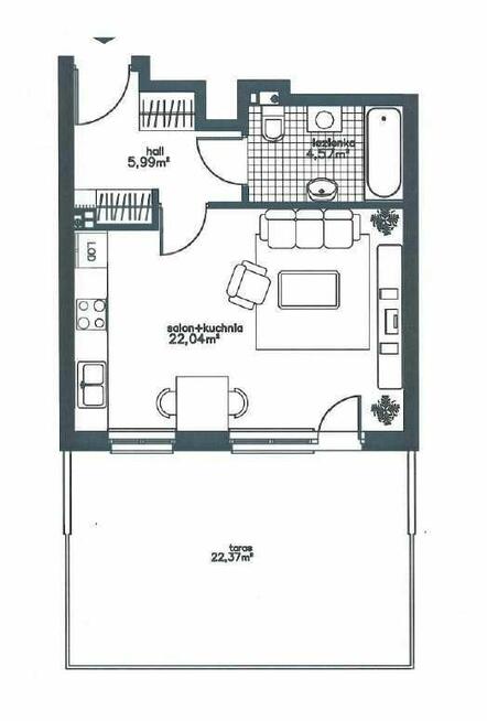 Sprzedam słoneczną kawalerkę 32,60 m2 w Otwocku