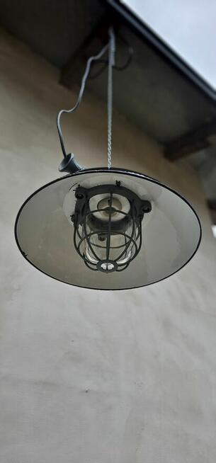 Lampa emaliowana Czechosłowacja lata 60-te
