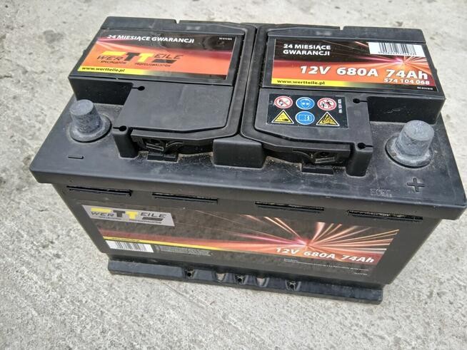 Używany Akumulator 74Ah 680A zużycie 30%