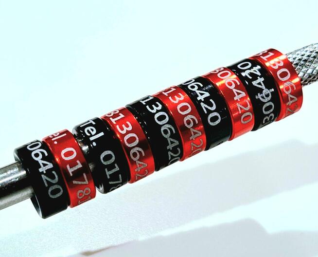 Obrączki aluminiowe 7 9 10 mm dla gołębi, ptaków PZHGP