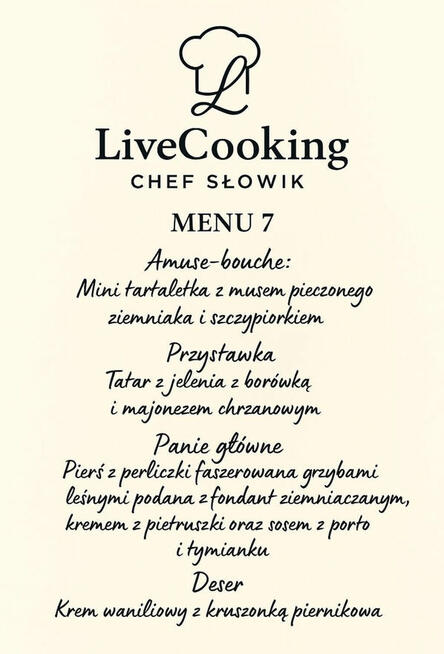 LiveCooking prywatny kucharz dla Ciebie