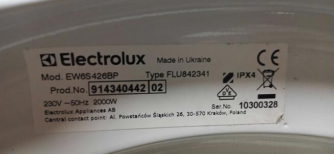 Pralka ELECTROLUX EW6S426BP