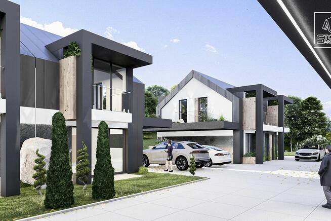 Duża działka budowlana z pozwoleniem na budowę .