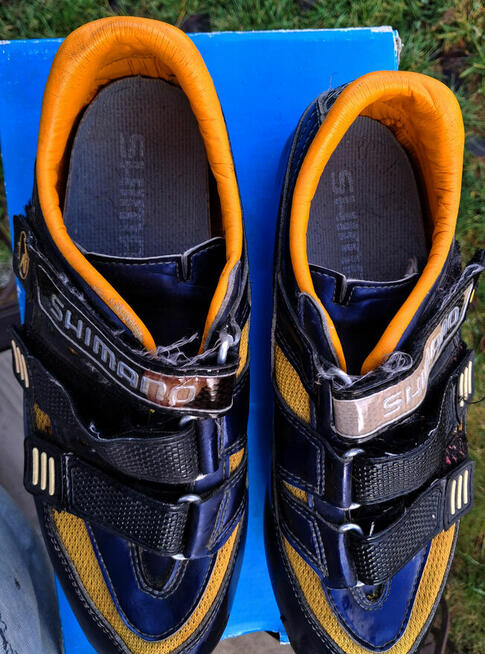 Buty rowerowe SPD szosowe Shimano Roz 44 z blokami