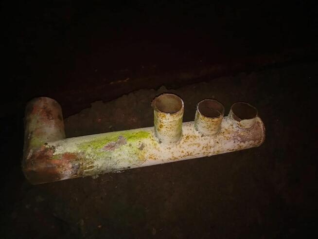 Rozdzielacz Rura stalowa fi 114mm 11,4cm na 76mm 7,6cm eleme