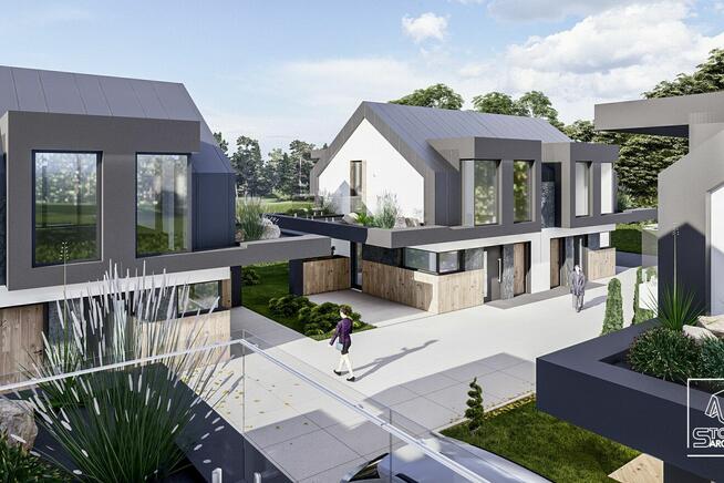 Duża działka budowlana z pozwoleniem na budowę .