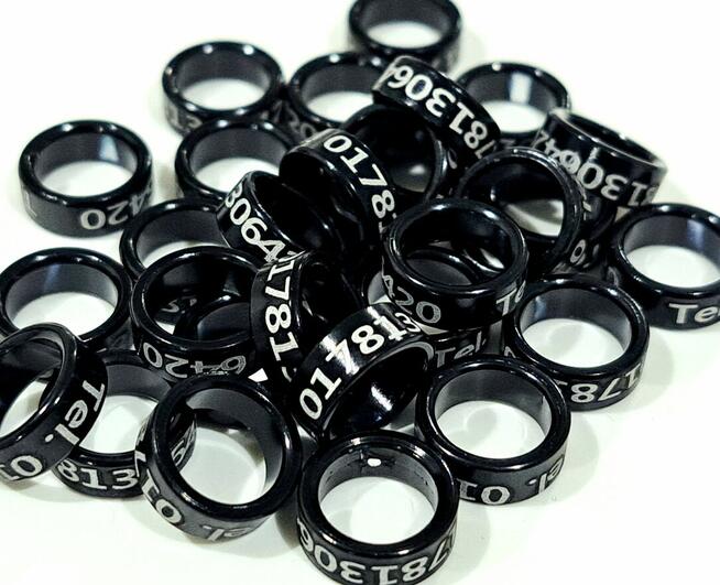 Obrączki aluminiowe 7 9 10 mm dla gołębi, ptaków PZHGP