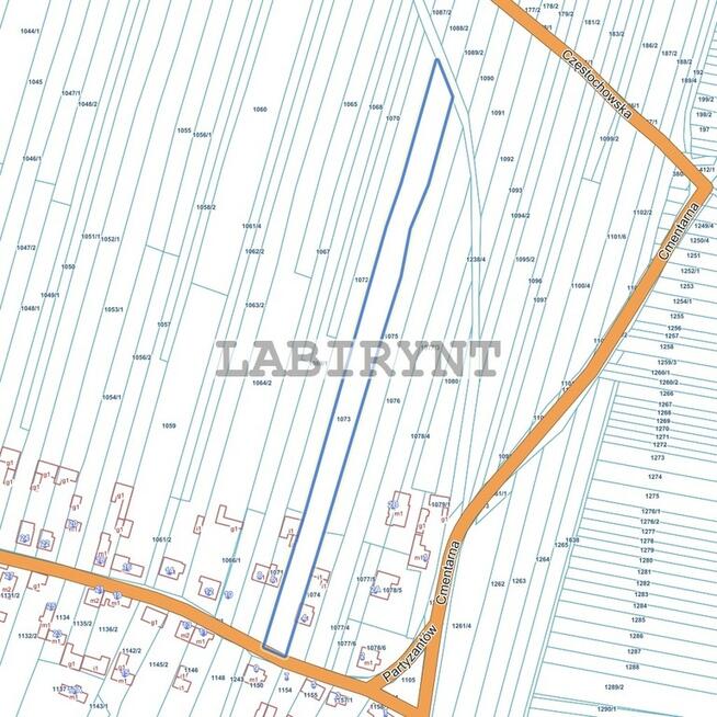 Choroń, ul. Partyzantów, 4333m2, wszystkie media