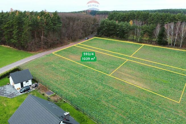 Malownicza działka przy lesie w Mojęcicach