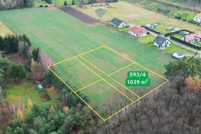 Malownicza działka przy lesie w Mojęcicach