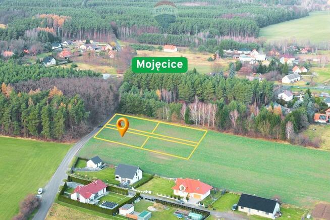 Malownicza działka przy lesie w Mojęcicach