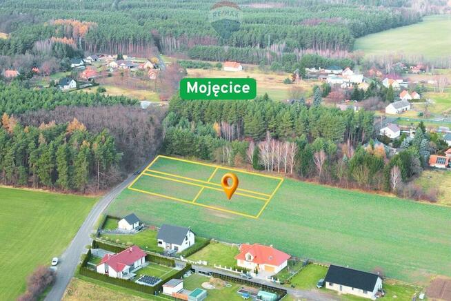 Widokowa parcela w pięknej wsi Mojęcice