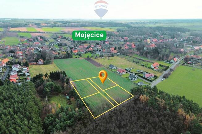 Widokowa parcela w pięknej wsi Mojęcice
