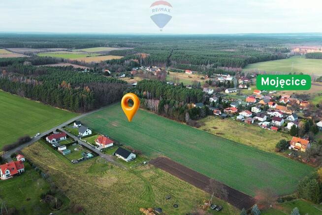 Widokowa parcela w pięknej wsi Mojęcice