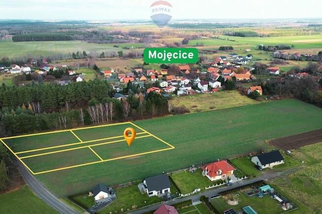 Widokowa parcela w pięknej wsi Mojęcice