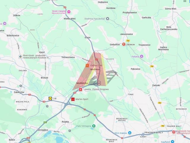 Działka budowlana Giebułtów gm. Wielka Wieś, Giebułtów