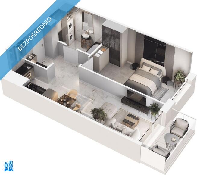 Nowe 2 Pokojowe Mieszkanie 47 m2-Blisko Centrum Miasta-Prywatnie-Stan Developerski-Idealne Pod Wynaj