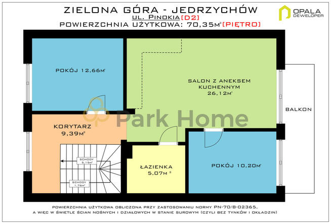 Mieszkanie Zielona Góra Jędrzychów, Pinokia