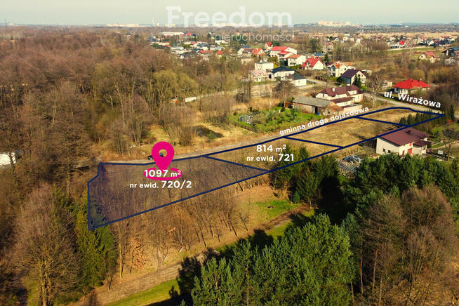 Działka budowlana z warunkami zabudowy 1106 m²